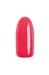 Pucker Up Red TruLaq nail color swatch with a high-gloss finish, creating a bold and vibrant nail look.